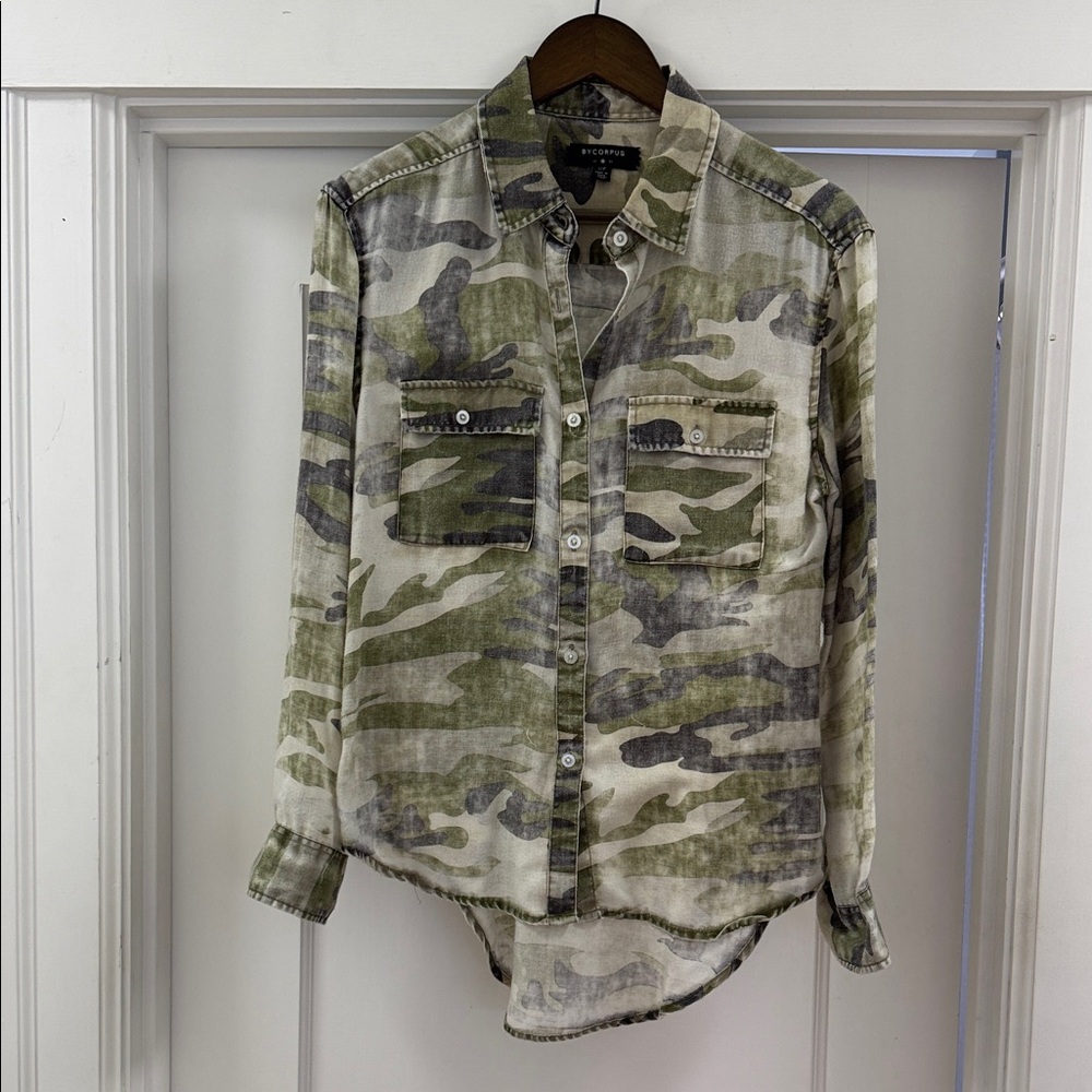Camo Button Down Shirt